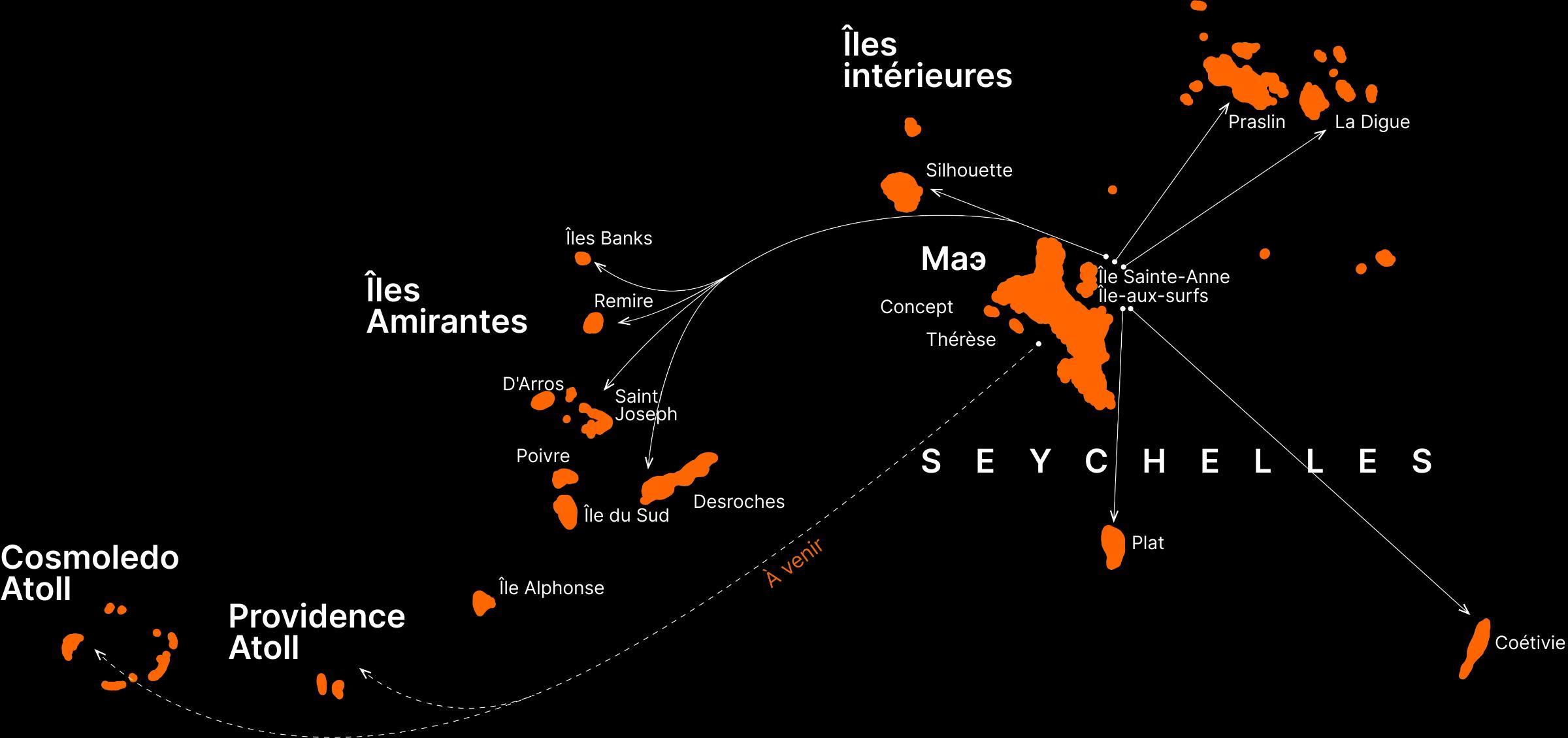 BoomBastic Chapters Seychelles - Our map