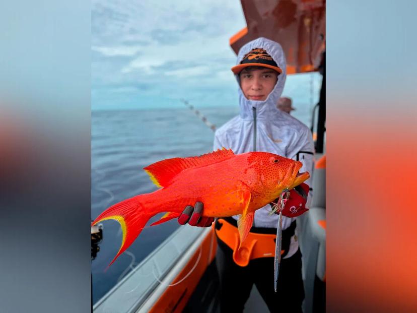BoomBastic Chapters Seychelles - Young guest on board Boombastic: an incredibly passionate angler