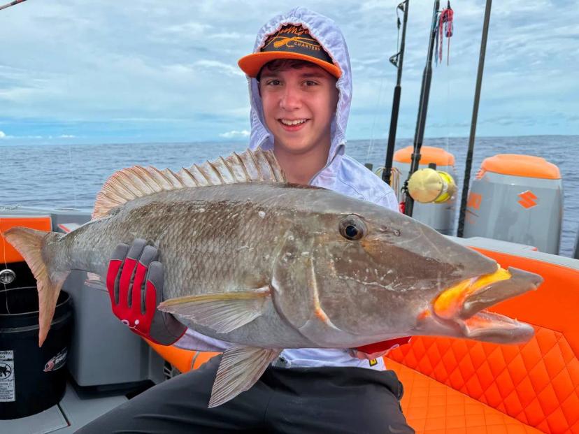 BoomBastic Chapters Seychelles - Young guest on board Boombastic: an incredibly passionate angler
